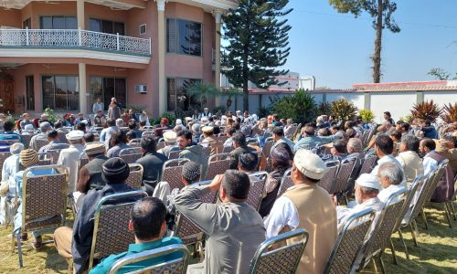پروفیسر مجدد نے اپنی رہائش گاہ پر منعقدہ تقریب کے دوران مقامی تنظیم خوشحال گہرخان کے عہدیداران کے ہمراہ خان برادران کی حمایت کا اعلان