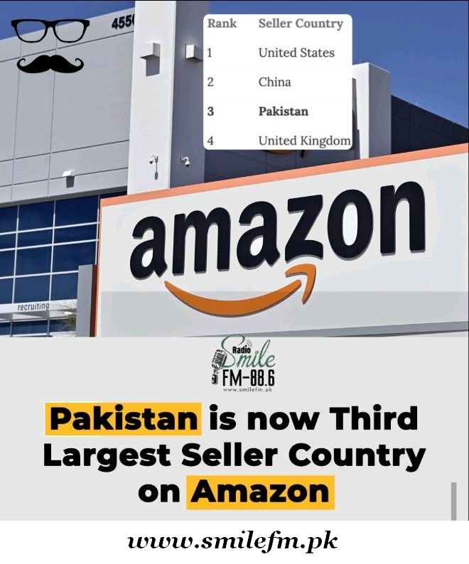 Pakistan is 3rd Largest Seller Country on Amazon
