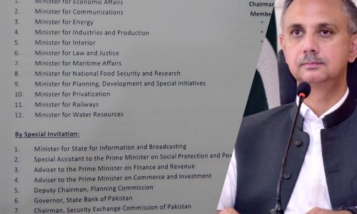 وزیراعظم عمران خان نے اقتصادی رابطہ کمیٹی کی تشکیل نو کرتے ہوئے وفاقی وزیر برائے اقتصادی امور عمر ایوب خان کو نیا چیئرپرسن مقرر کر دیا نوٹیفکیشن جاری